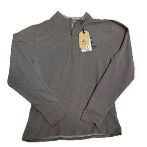Prana Altitude Tracker 1/4 Zip Nautical Grey Size L